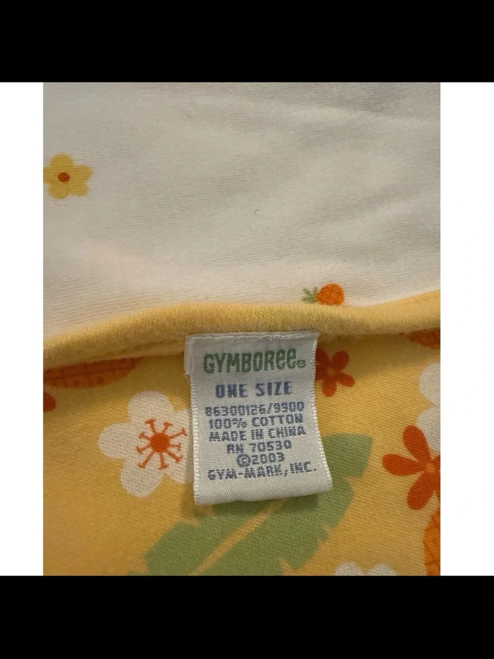 Gymboree Pina Colada Baby Blanket Pineapple Flower Palm Tree Orange Yellow 2003
